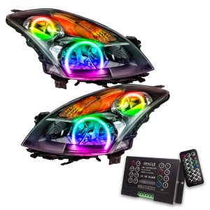 Nissan Altima Headlight Assemblies - ORACLE Lighting - ColorSHIFT 2.0 with SMD Halo - Black - `07-`09